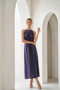 CLAUDETTE CUPRO LONG DRESS