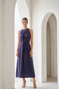 CLAUDETTE CUPRO LONG DRESS