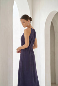 CLAUDETTE CUPRO LONG DRESS