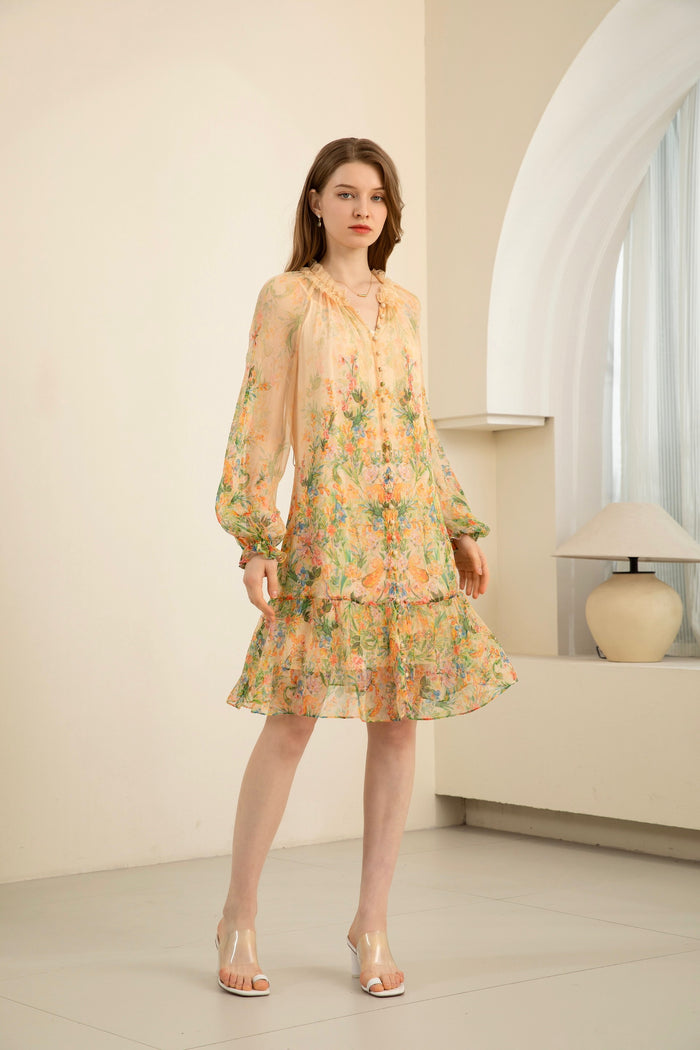VIOLA SILK SHORT DRESS