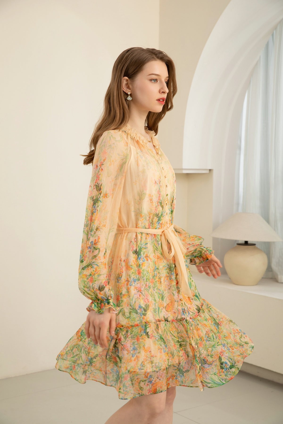 VIOLA SILK SHORT DRESS