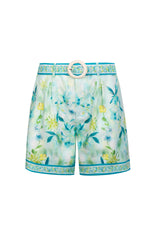 CARINA BELTED LINEN SHORTS