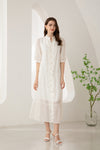 LUCIENNE COTTON SILK DRESS