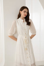 LUCIENNE COTTON SILK DRESS