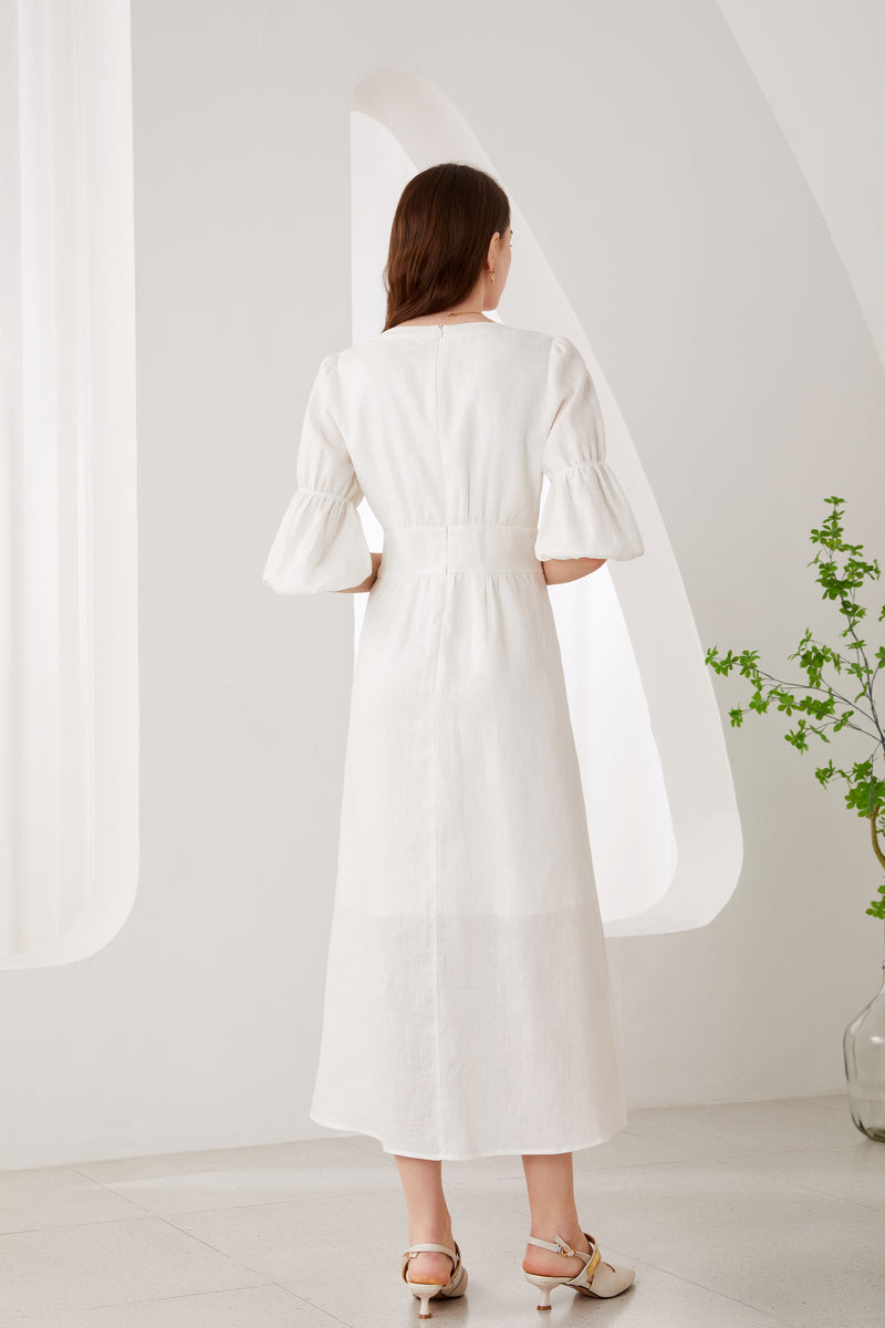 RUBY LINEN LONG DRESS