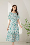 RISETTE SILK LONG DRESS