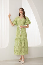 MARGOT EMBROIDERED LONG DRESS