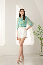 BRIELLE SILK BLOUSE