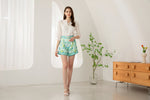 CARINA BELTED LINEN SHORTS