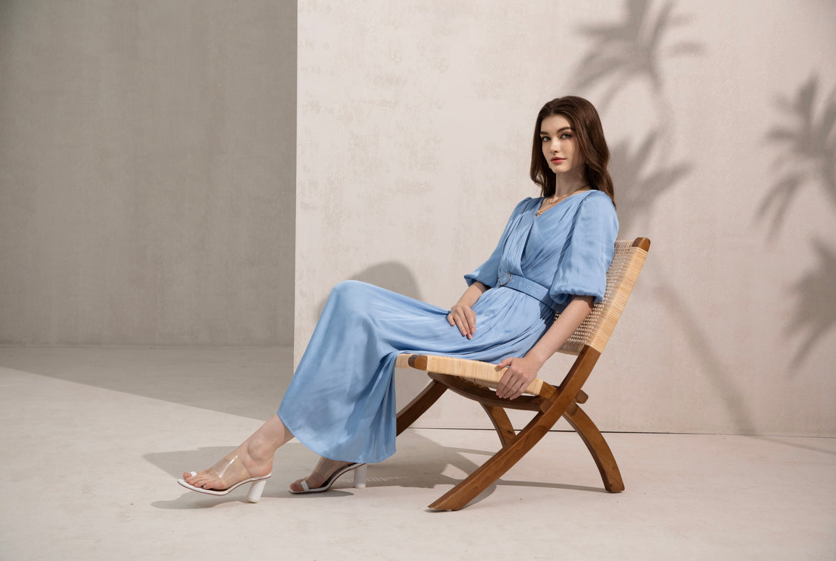 SERAFINA BELTED DRESS