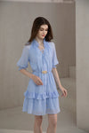 SYLVIE TENCEL BELTED DRESS