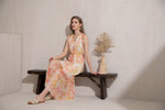 LORELLE SILK LONG DRESS