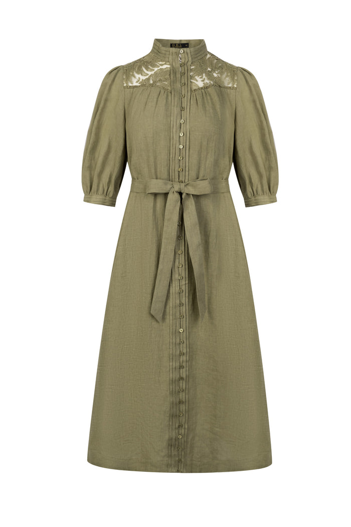 ILA BELTED LACE DRESS