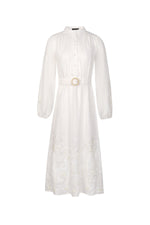 KIERRA BELTED LINEN DRESS