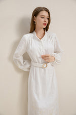 KIERRA BELTED LINEN DRESS