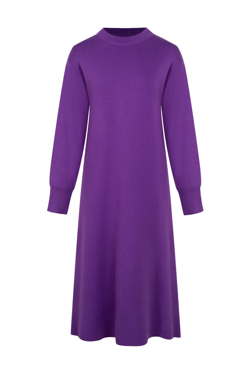 TEAGAN MERINO WOOL LONG DRESS