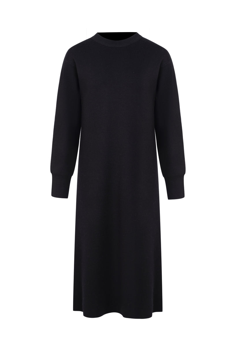 TEAGAN MERINO WOOL LONG DRESS