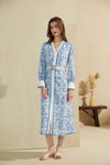 NAOMI BELTED ZIP LONG DRESS