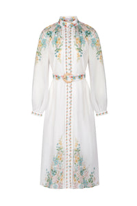 CELESTE LONG CUFF SLEEVES LONG DRESS