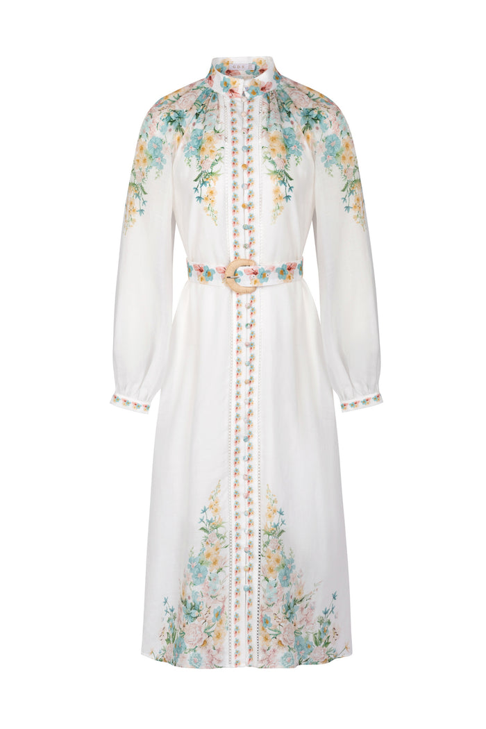 CELESTE LONG CUFF SLEEVES LONG DRESS
