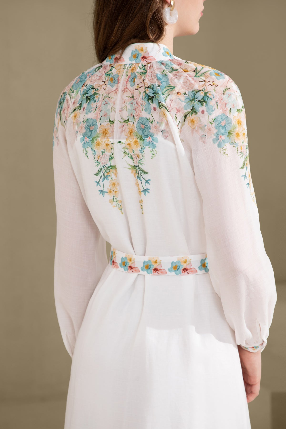 CELESTE LONG CUFF SLEEVES LONG DRESS