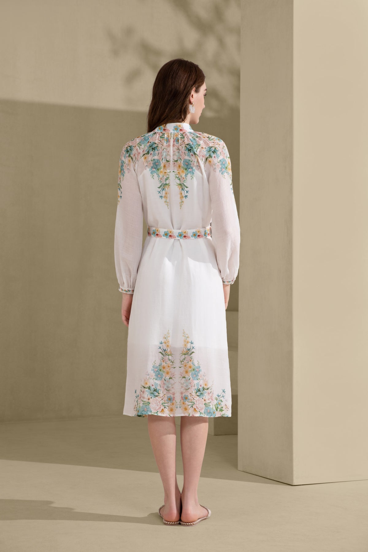 CELESTE LONG CUFF SLEEVES LONG DRESS