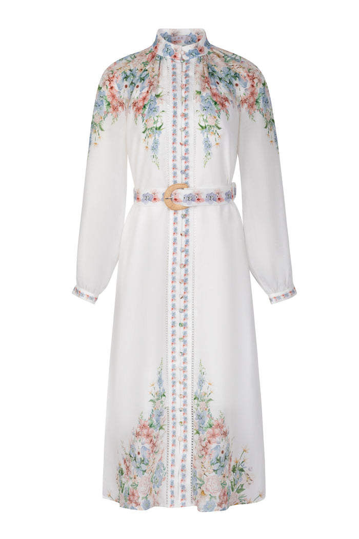 CELESTE LONG CUFF SLEEVES LONG DRESS