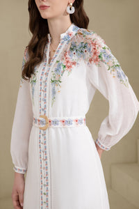 CELESTE LONG CUFF SLEEVES LONG DRESS