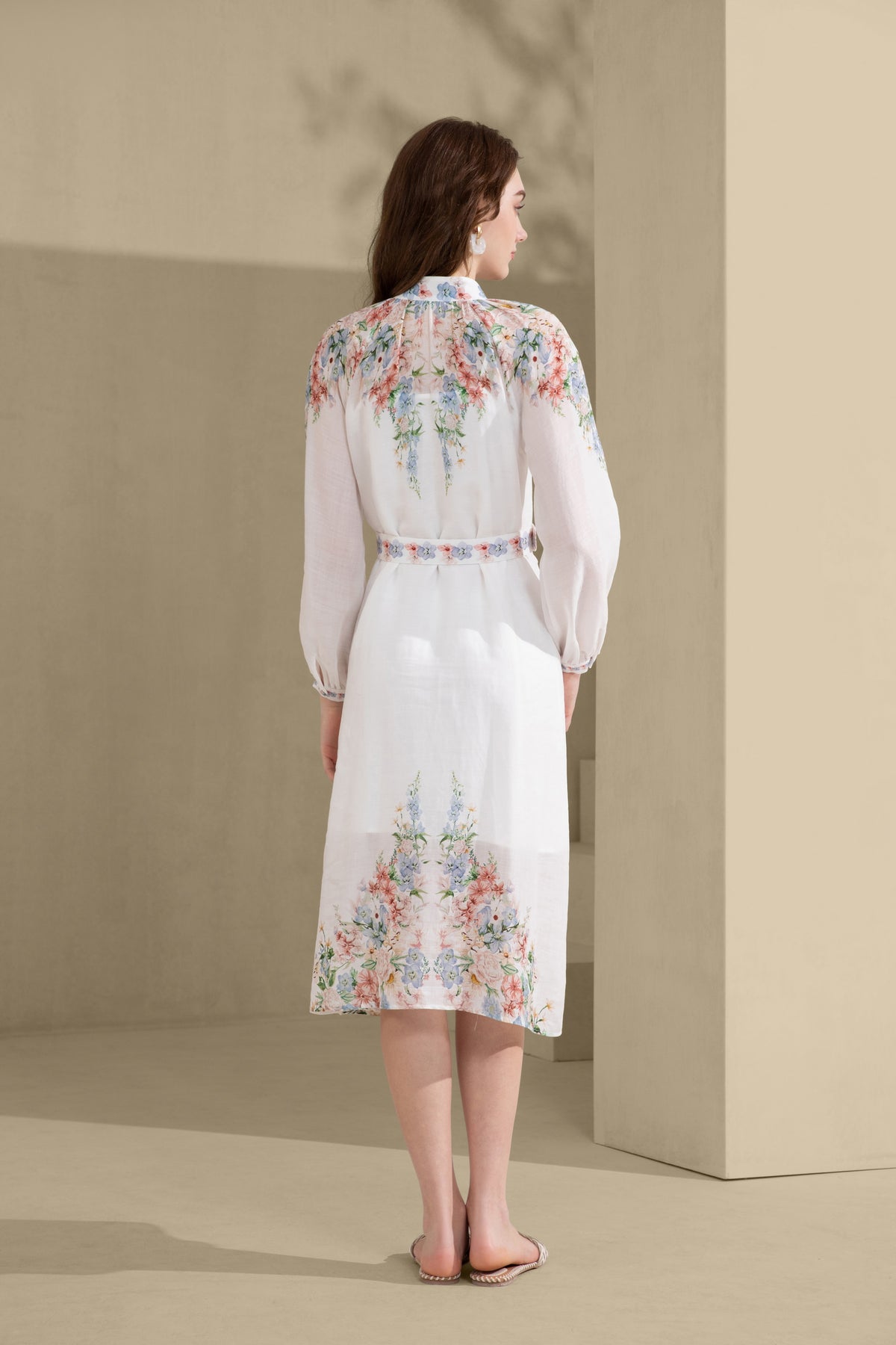 CELESTE LONG CUFF SLEEVES LONG DRESS