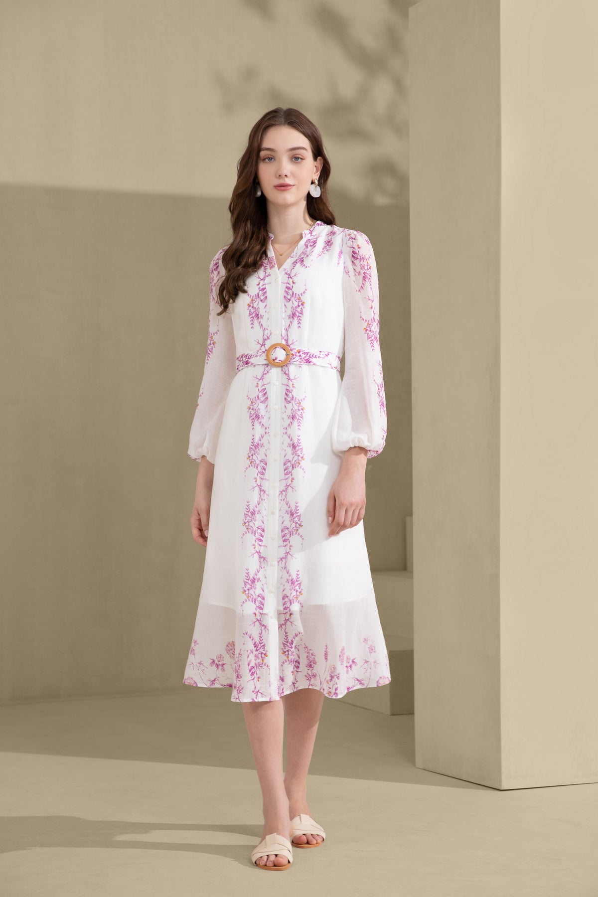 NICOLETTE LONG SLEEVES LONG DRESS