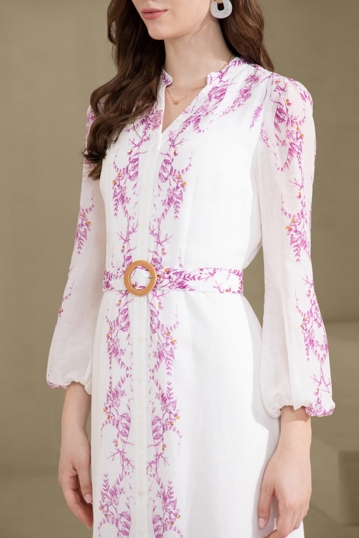 NICOLETTE LONG SLEEVES LONG DRESS