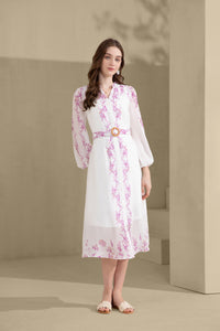 NICOLETTE LONG SLEEVES LONG DRESS