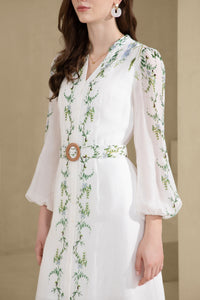 NICOLETTE LONG SLEEVES LONG DRESS
