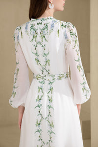 NICOLETTE LONG SLEEVES LONG DRESS