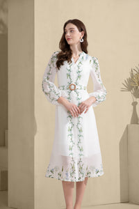 NICOLETTE LONG SLEEVES LONG DRESS