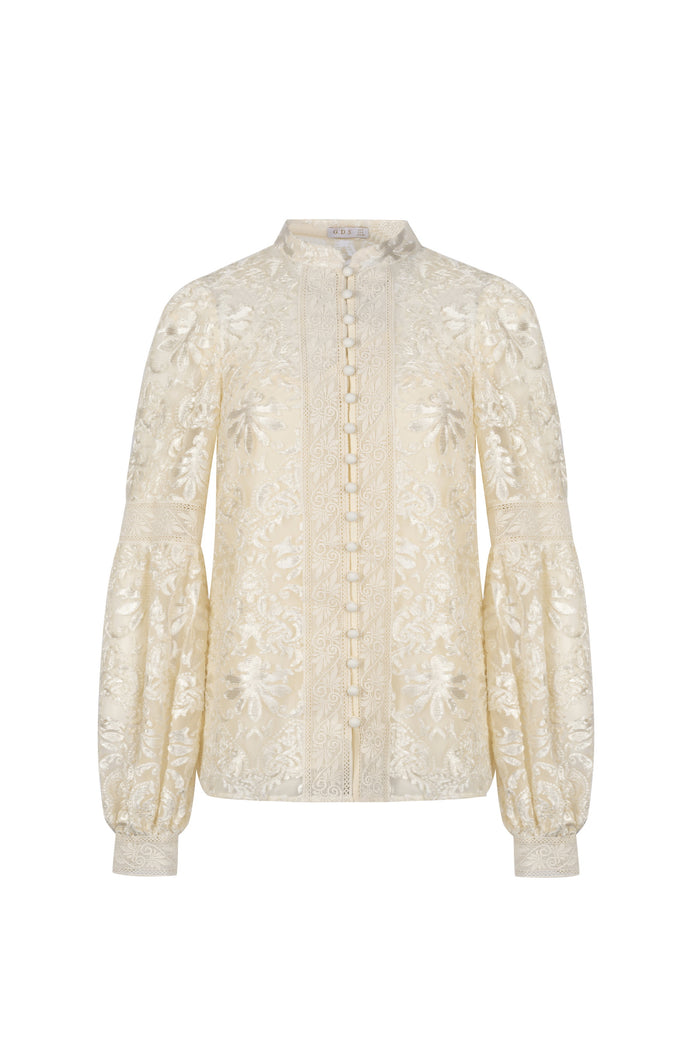 YVETTE BUTTON BLOUSE