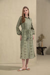 ROSIE EMBROIDERED LONG DRESS