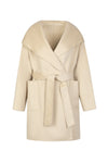 EIRA MERINO BELTED SHORT HOODED COAT