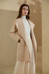 EIRA MERINO BELTED SHORT HOODED COAT