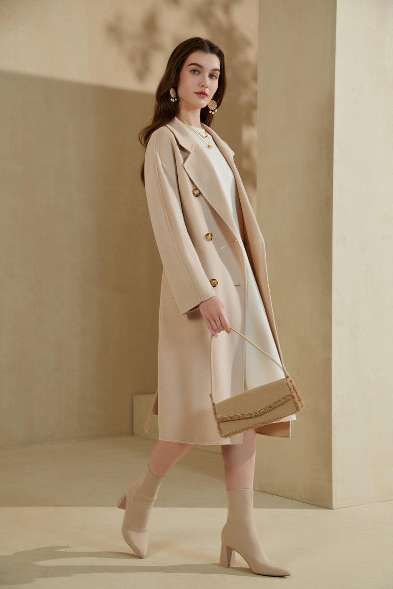 GWENYTH MERINO WOOL WRAP COAT