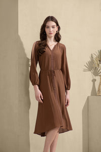 TAHARI SILK LONG DRESS