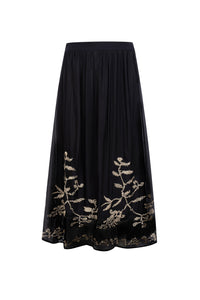 OLIVIANE EMBROIDERED SKIRT