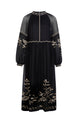 OLIVIANE EMBROIDERED LONG DRESS