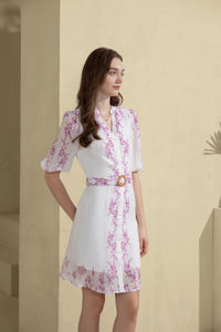 NICOLETTE PRINTED SHORT DRESS