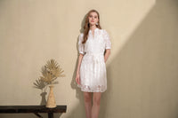 YVETTE LACE SHORT SLEEVES SHORT DRESS