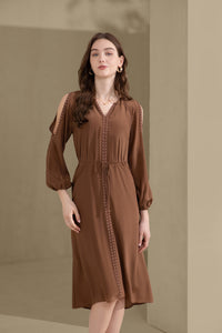 TAHARI SILK LONG DRESS