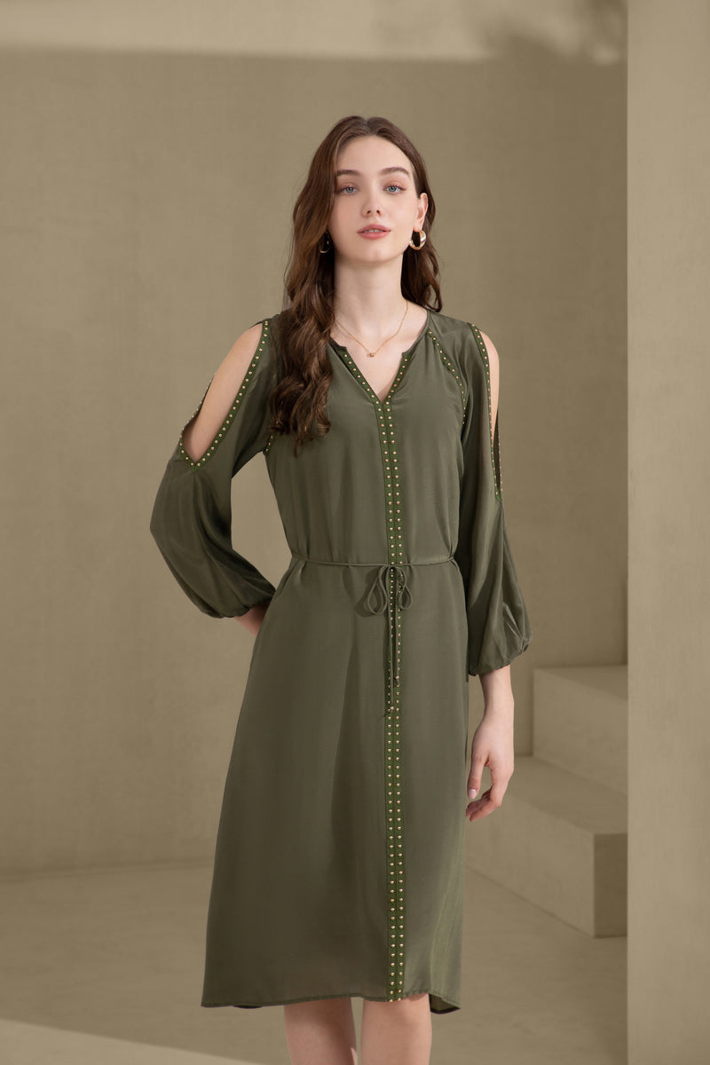 TAHARI SILK LONG DRESS