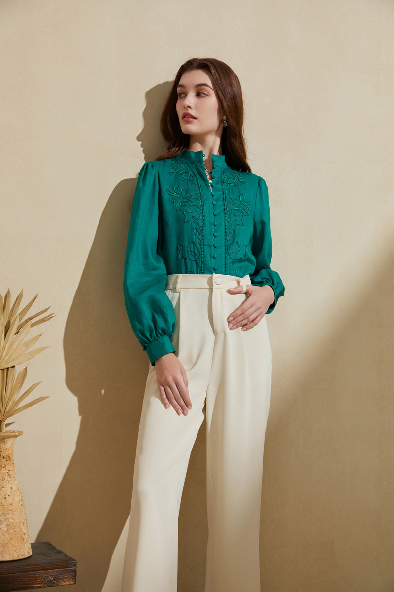 LISBON LINEN BLOUSE