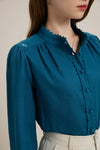 KIERRA LINEN BUTTON BLOUSE