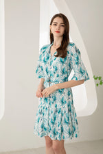 RISETTE SHORT LINEN DRESS